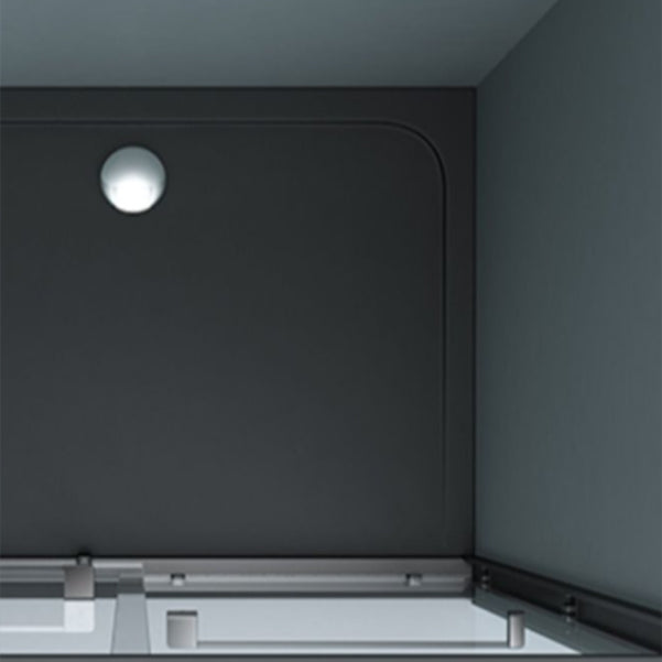 Semi Frameless Double Sliding Shower Door Tempered Glass Shower Door Clearhalo 'Bathroom Remodel & Bathroom Fixtures' 'Home Improvement' 'home_improvement' 'home_improvement_shower_tub_doors' 'Shower and Tub Doors' 'shower_tub_doors' 'Showers & Bathtubs' 7066114