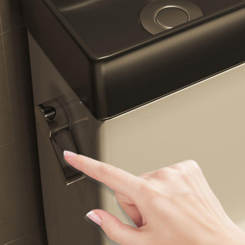 Contemporary Ceramic Flush Toilet Slow Close Seat Included Urine Toilet for Bathroom Clearhalo 'Bathroom Remodel & Bathroom Fixtures' 'Home Improvement' 'home_improvement' 'home_improvement_toilets' 'Toilets & Bidets' 'Toilets' 7069521