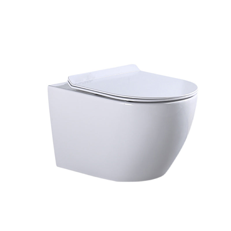 Modern White Ceramic Flush Toilet Wall Hung Urine Toilet with Seat for Bathroom Clearhalo 'Bathroom Remodel & Bathroom Fixtures' 'Home Improvement' 'home_improvement' 'home_improvement_toilets' 'Toilets & Bidets' 'Toilets' 7069533