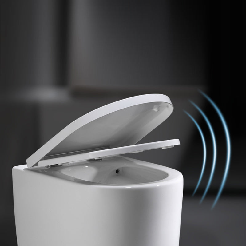 Modern Ceramic Flush Toilet Wall Hung White Toilet Bowl for Washroom Clearhalo 'Bathroom Remodel & Bathroom Fixtures' 'Home Improvement' 'home_improvement' 'home_improvement_toilets' 'Toilets & Bidets' 'Toilets' 7069573