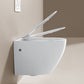 Modern Ceramic Flush Toilet Wall Hung Urine Toilet with Slow Close Seat for Washroom Clearhalo 'Bathroom Remodel & Bathroom Fixtures' 'Home Improvement' 'home_improvement' 'home_improvement_toilets' 'Toilets & Bidets' 'Toilets' 7069586