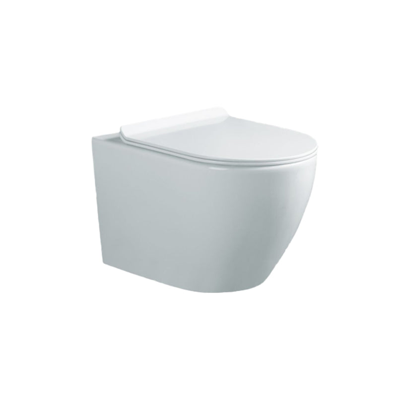 Modern Ceramic Flush Toilet Wall Hung Urine Toilet with Slow Close Seat for Washroom Clearhalo 'Bathroom Remodel & Bathroom Fixtures' 'Home Improvement' 'home_improvement' 'home_improvement_toilets' 'Toilets & Bidets' 'Toilets' 7069595