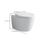 Modern Ceramic Flush Toilet Wall Hung Urine Toilet with Slow Close Seat for Washroom Clearhalo 'Bathroom Remodel & Bathroom Fixtures' 'Home Improvement' 'home_improvement' 'home_improvement_toilets' 'Toilets & Bidets' 'Toilets' 7069614