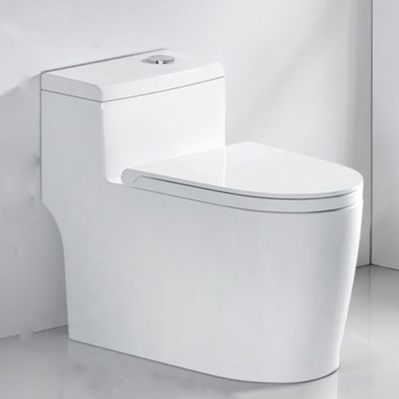 Modern White Ceramic Flush Toilet Floor Mount Urine Toilet for Washroom 16"L x 28"W x 24"H Clearhalo 'Bathroom Remodel & Bathroom Fixtures' 'Home Improvement' 'home_improvement' 'home_improvement_toilets' 'Toilets & Bidets' 'Toilets' 7069617