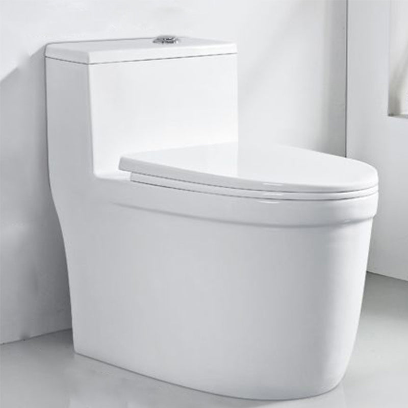 Modern White Ceramic Flush Toilet Floor Mount Urine Toilet for Washroom 16"L x 28"W x 25"H Clearhalo 'Bathroom Remodel & Bathroom Fixtures' 'Home Improvement' 'home_improvement' 'home_improvement_toilets' 'Toilets & Bidets' 'Toilets' 7069620