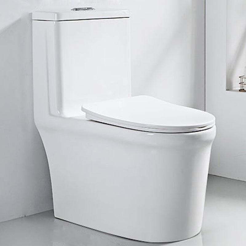 Modern White Ceramic Flush Toilet Floor Mount Urine Toilet for Washroom 15"L x 27"W x 31"H Clearhalo 'Bathroom Remodel & Bathroom Fixtures' 'Home Improvement' 'home_improvement' 'home_improvement_toilets' 'Toilets & Bidets' 'Toilets' 7069626