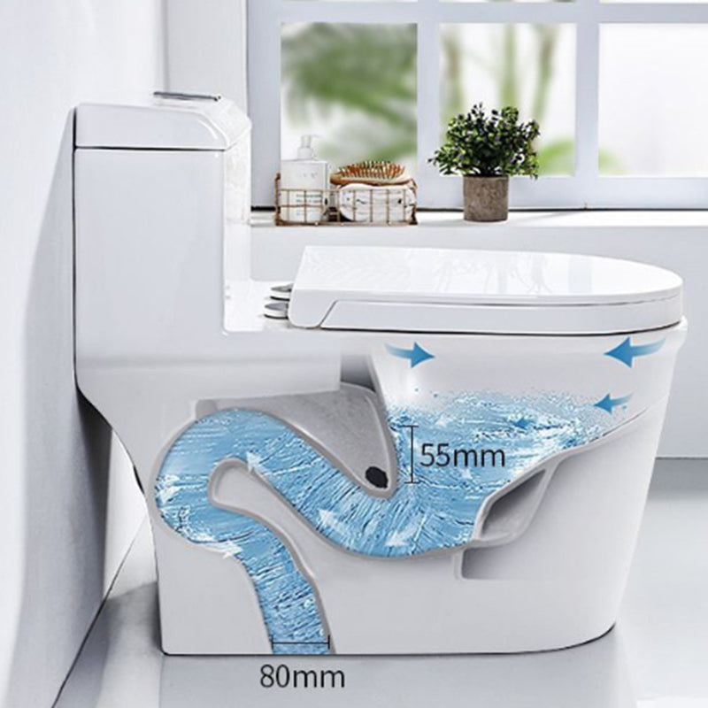 Modern White Ceramic Flush Toilet Floor Mount Urine Toilet for Washroom Clearhalo 'Bathroom Remodel & Bathroom Fixtures' 'Home Improvement' 'home_improvement' 'home_improvement_toilets' 'Toilets & Bidets' 'Toilets' 7069627