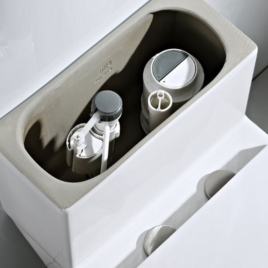 Modern White Ceramic Flush Toilet Floor Mount Urine Toilet for Washroom Clearhalo 'Bathroom Remodel & Bathroom Fixtures' 'Home Improvement' 'home_improvement' 'home_improvement_toilets' 'Toilets & Bidets' 'Toilets' 7069630