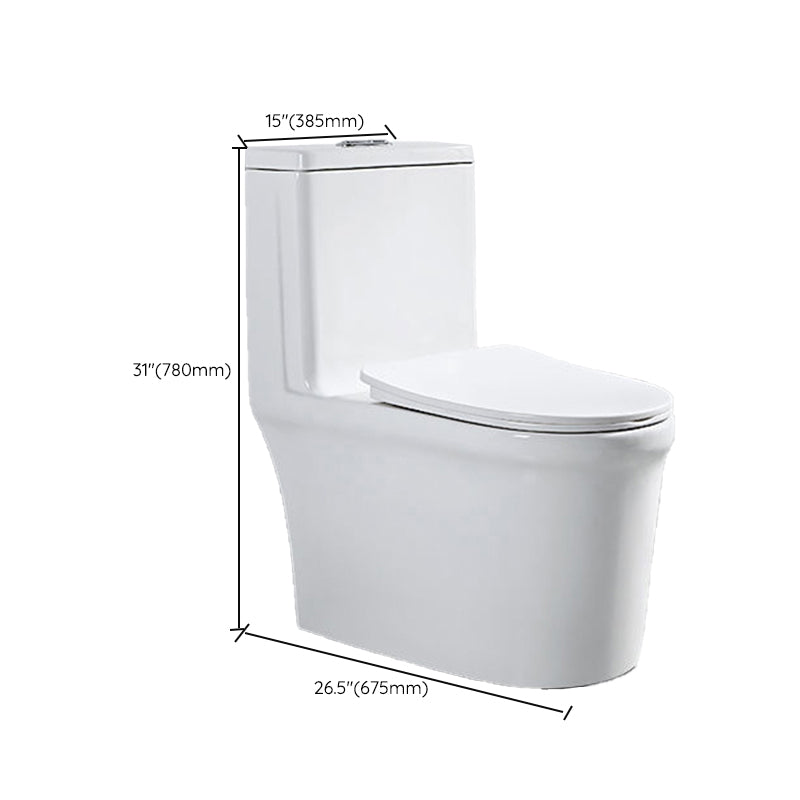 Modern White Ceramic Flush Toilet Floor Mount Urine Toilet for Washroom Clearhalo 'Bathroom Remodel & Bathroom Fixtures' 'Home Improvement' 'home_improvement' 'home_improvement_toilets' 'Toilets & Bidets' 'Toilets' 7069636
