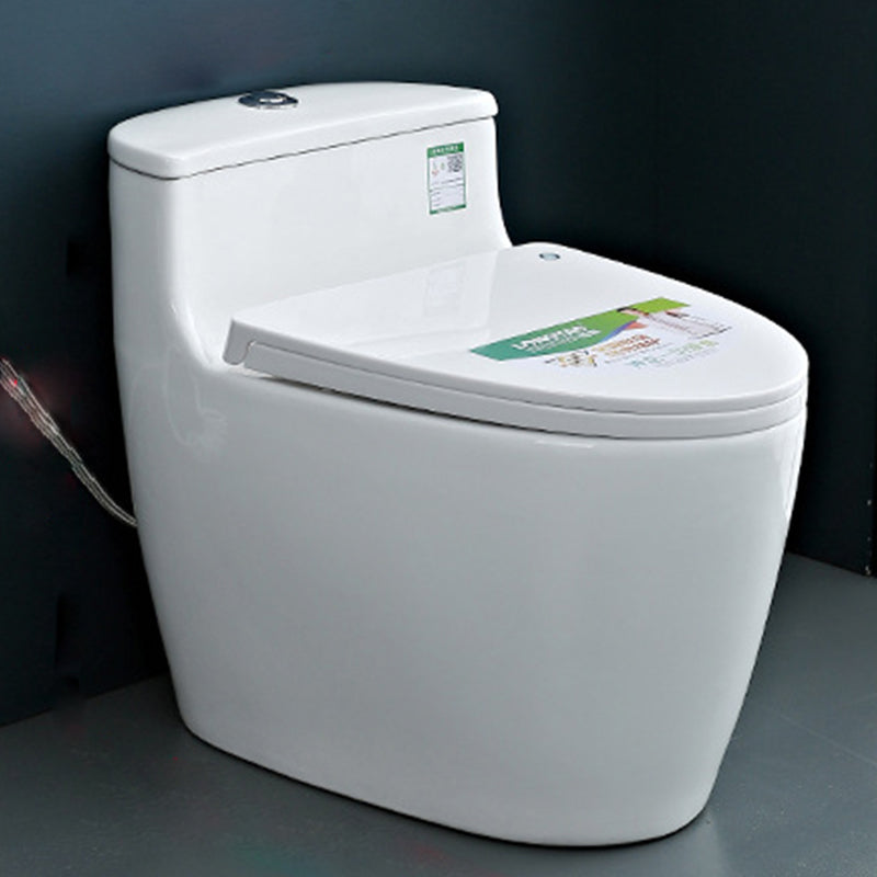 Modern Ceramic Flush Toilet Floor Mounted Urine Toilet for Washroom 17"L x 28"W x 23"H Toilet with Sprayer Clearhalo 'Bathroom Remodel & Bathroom Fixtures' 'Home Improvement' 'home_improvement' 'home_improvement_toilets' 'Toilets & Bidets' 'Toilets' 7069686