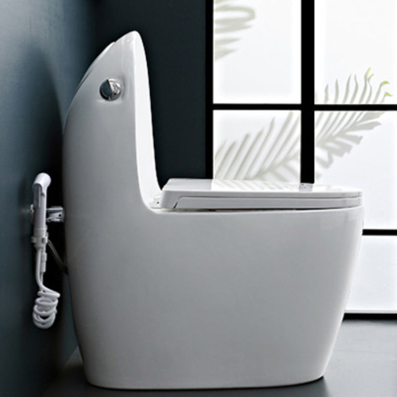 Modern Ceramic Flush Toilet Floor Mounted Urine Toilet for Washroom 17"L x 28"W x 31"H Toilet with Sprayer 16" Clearhalo 'Bathroom Remodel & Bathroom Fixtures' 'Home Improvement' 'home_improvement' 'home_improvement_toilets' 'Toilets & Bidets' 'Toilets' 7069688