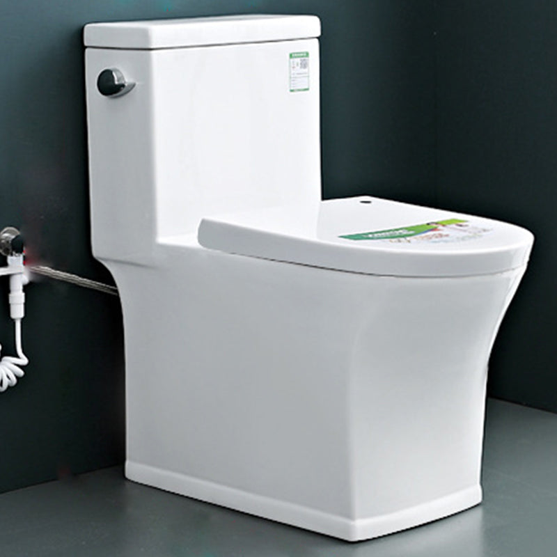 Modern Ceramic Flush Toilet Floor Mounted Urine Toilet for Washroom 15"L x 30"W x 29"H Toilet with Sprayer Clearhalo 'Bathroom Remodel & Bathroom Fixtures' 'Home Improvement' 'home_improvement' 'home_improvement_toilets' 'Toilets & Bidets' 'Toilets' 7069689
