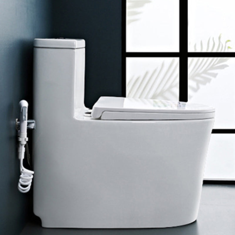 Modern Ceramic Flush Toilet Floor Mounted Urine Toilet for Washroom 17"L x 28"W x 28"H Toilet with Sprayer 16" Clearhalo 'Bathroom Remodel & Bathroom Fixtures' 'Home Improvement' 'home_improvement' 'home_improvement_toilets' 'Toilets & Bidets' 'Toilets' 7069690