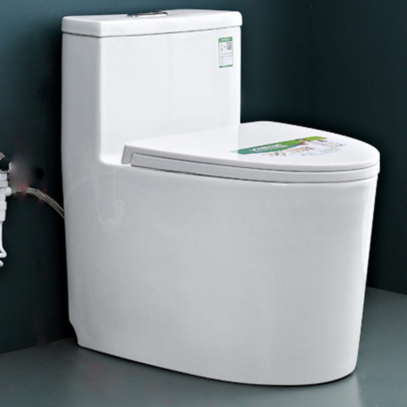 Modern Ceramic Flush Toilet Floor Mounted Urine Toilet for Washroom 17"L x 28"W x 28"H Toilet with Sprayer 12" Clearhalo 'Bathroom Remodel & Bathroom Fixtures' 'Home Improvement' 'home_improvement' 'home_improvement_toilets' 'Toilets & Bidets' 'Toilets' 7069695