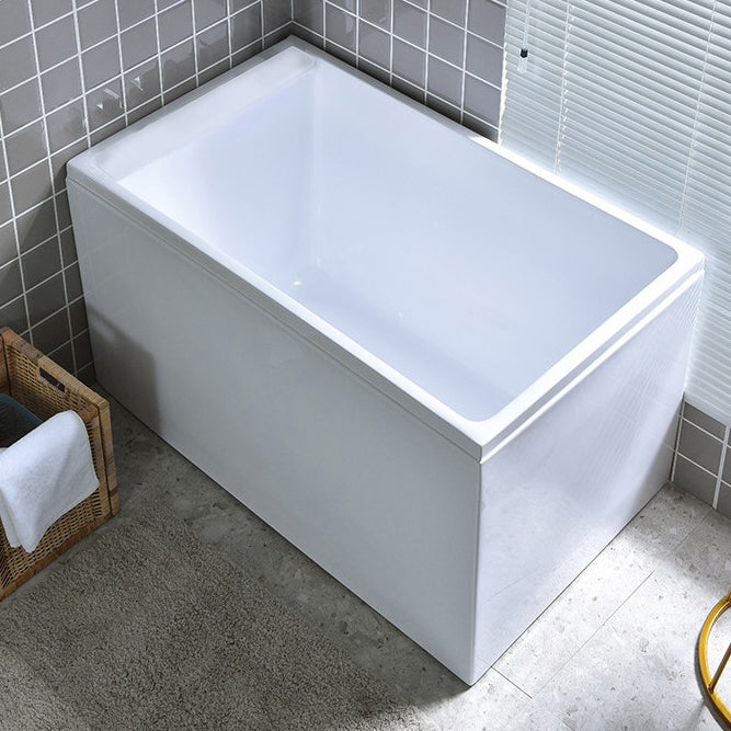 Freestanding Acrylic Bath Soaking White Modern Modern Center Bathtub Left Tub Clearhalo 'Bathroom Remodel & Bathroom Fixtures' 'Bathtubs' 'Home Improvement' 'home_improvement' 'home_improvement_bathtubs' 'Showers & Bathtubs' 7069825