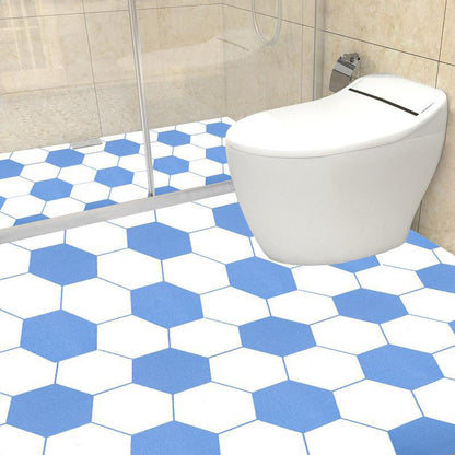 Flooring Indoor Vinyl Ceramic Geometric Print Peel and Stick Flooring Vinly Blue-White Clearhalo 'Flooring 'Home Improvement' 'home_improvement' 'home_improvement_vinyl_flooring' 'Vinyl Flooring' 'vinyl_flooring' Walls and Ceiling' 7078124