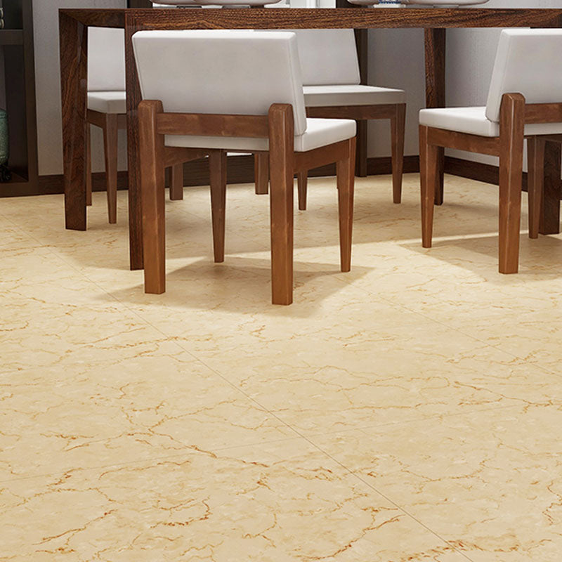 Indoor Flooring Vinyl Peel and Stick Marble Print Square Flooring Vinyl Beige Clearhalo 'Flooring 'Home Improvement' 'home_improvement' 'home_improvement_vinyl_flooring' 'Vinyl Flooring' 'vinyl_flooring' Walls and Ceiling' 7078146