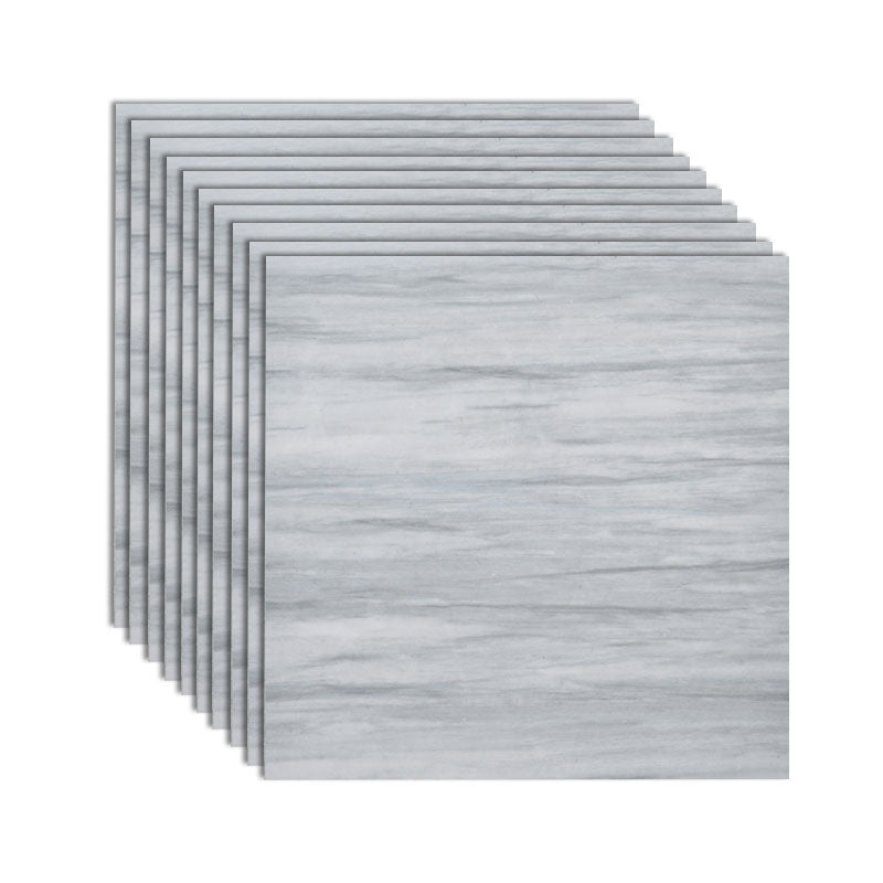 Modern Peel and Stick Tiles Square Vinyl Peel & Stick Field Tile Pewter Clearhalo 'Flooring 'Home Improvement' 'home_improvement' 'home_improvement_vinyl_flooring' 'Vinyl Flooring' 'vinyl_flooring' Walls and Ceiling' 7078188