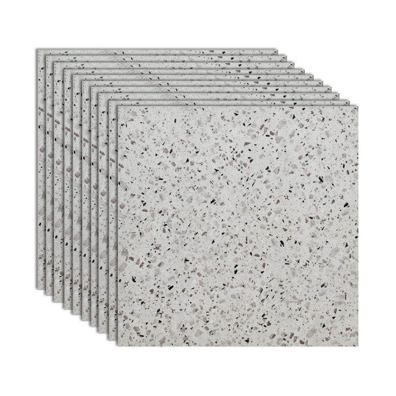 Modern Peel and Stick Tiles Square Vinyl Peel & Stick Field Tile Silver Gray Clearhalo 'Flooring 'Home Improvement' 'home_improvement' 'home_improvement_vinyl_flooring' 'Vinyl Flooring' 'vinyl_flooring' Walls and Ceiling' 7078198
