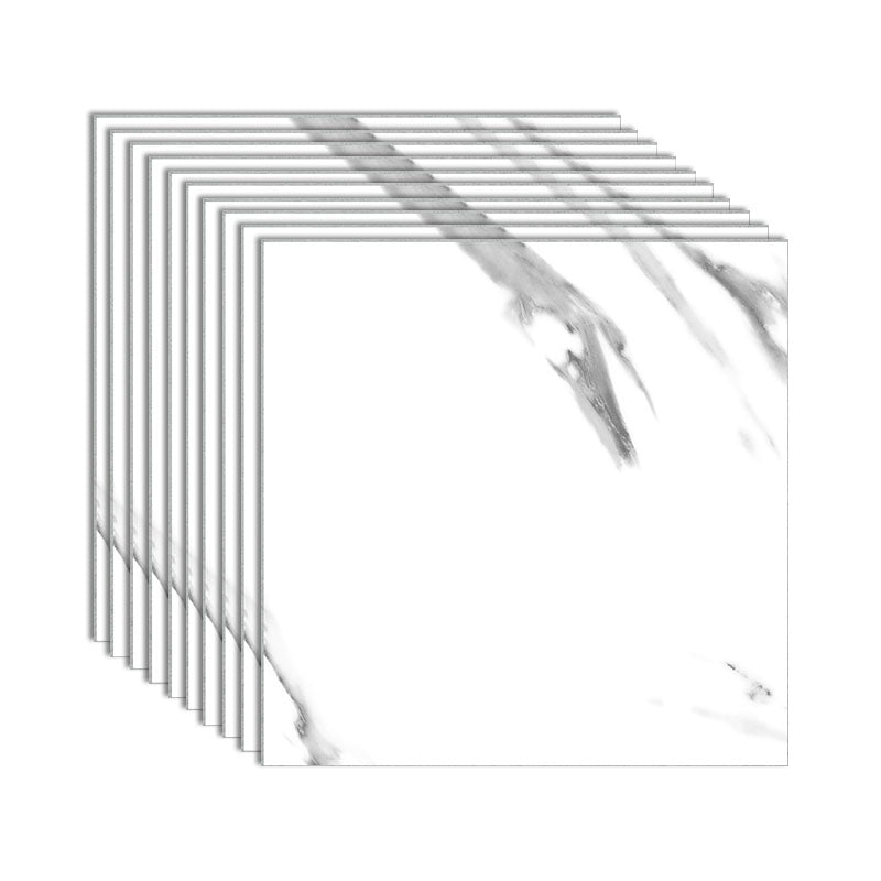 Modern Peel and Stick Tiles Square Vinyl Peel & Stick Field Tile Marble Clearhalo 'Flooring 'Home Improvement' 'home_improvement' 'home_improvement_vinyl_flooring' 'Vinyl Flooring' 'vinyl_flooring' Walls and Ceiling' 7078201
