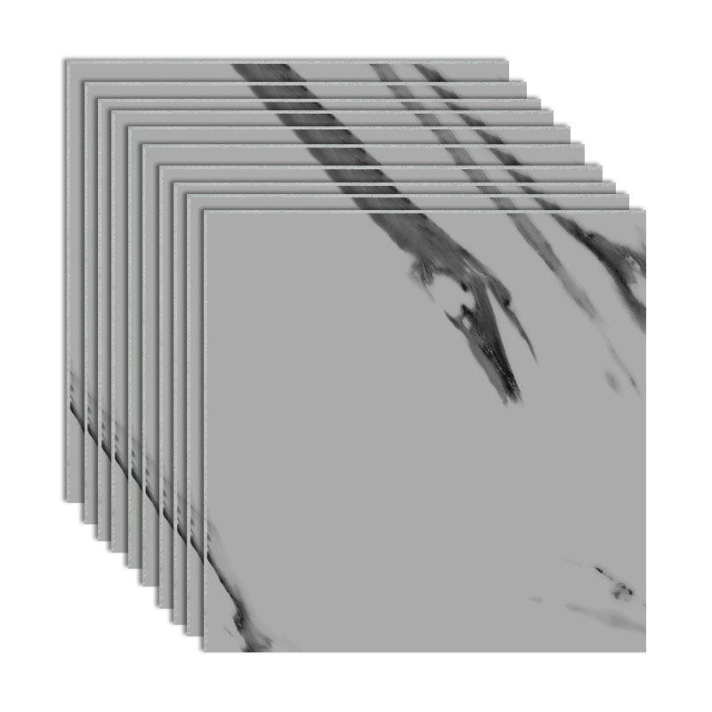 Modern Peel and Stick Tiles Square Vinyl Peel & Stick Field Tile Marble Gray Clearhalo 'Flooring 'Home Improvement' 'home_improvement' 'home_improvement_vinyl_flooring' 'Vinyl Flooring' 'vinyl_flooring' Walls and Ceiling' 7078205