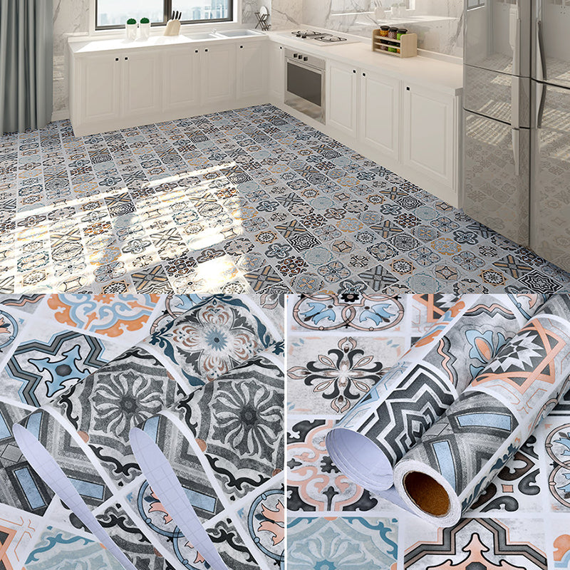 Classic Vinyl Floor Planks Peel & Stick Wood Look Vinyl Plank Flooring Dark Gray Clearhalo 'Flooring 'Home Improvement' 'home_improvement' 'home_improvement_vinyl_flooring' 'Vinyl Flooring' 'vinyl_flooring' Walls and Ceiling' 7078232