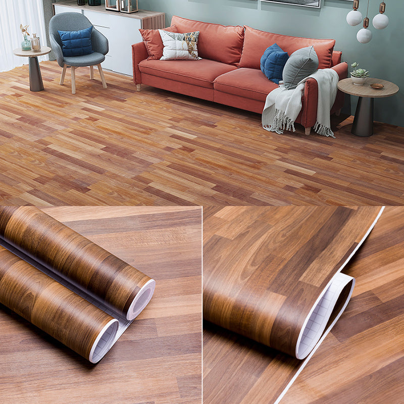 Classic Vinyl Floor Planks Peel & Stick Wood Look Vinyl Plank Flooring Dark Wood Clearhalo 'Flooring 'Home Improvement' 'home_improvement' 'home_improvement_vinyl_flooring' 'Vinyl Flooring' 'vinyl_flooring' Walls and Ceiling' 7078245