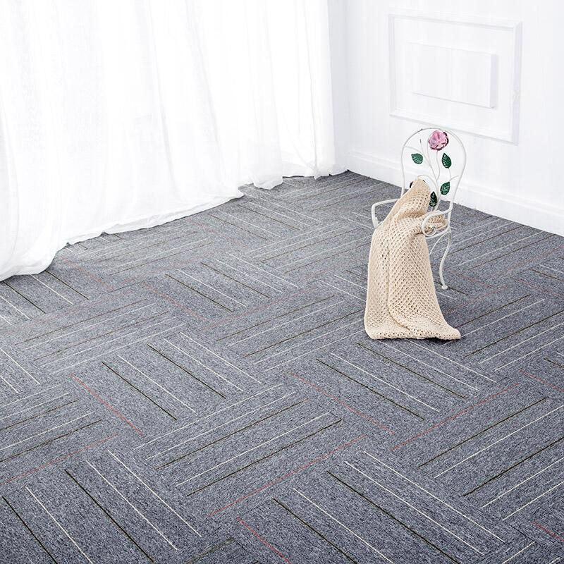 Modern Carpet Tiles Self Adhesive Level Loop Stain Resistant Carpet Tile Clearhalo 'Carpet Tiles & Carpet Squares' 'carpet_tiles_carpet_squares' 'Flooring 'Home Improvement' 'home_improvement' 'home_improvement_carpet_tiles_carpet_squares' Walls and Ceiling' 7078361