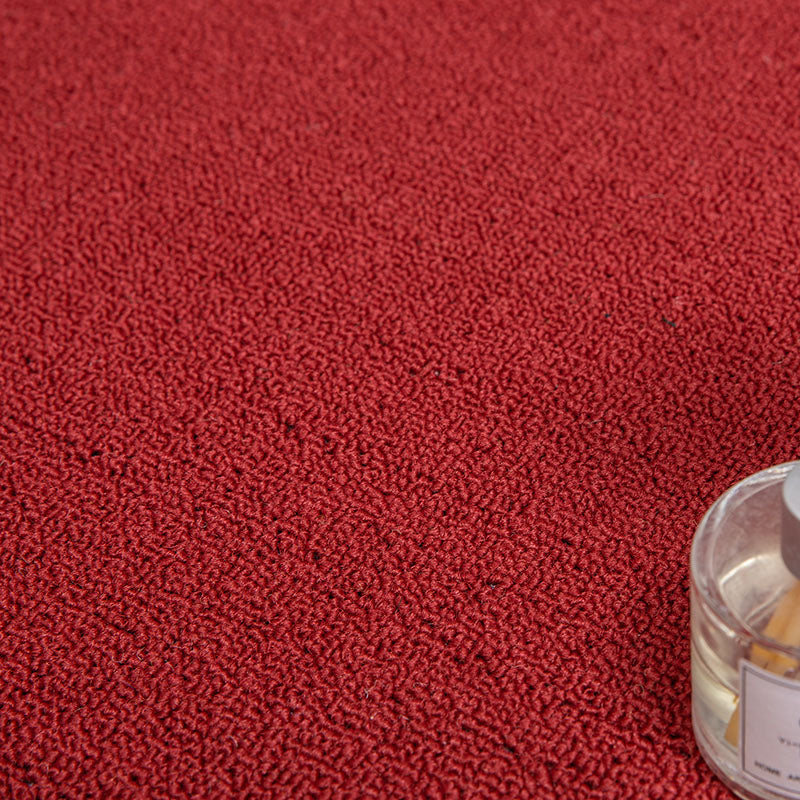 Modern Carpet Tiles Self Adhesive Level Loop Stain Resistant Carpet Tile Red 1 Set for Wallboard (32 Pieces * 1) Asphalt Clearhalo 'Carpet Tiles & Carpet Squares' 'carpet_tiles_carpet_squares' 'Flooring 'Home Improvement' 'home_improvement' 'home_improvement_carpet_tiles_carpet_squares' Walls and Ceiling' 7078372