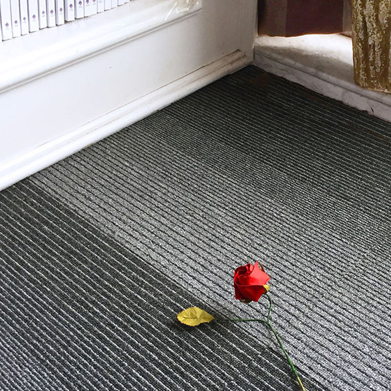 Modern Carpet Tiles Self Adhesive Level Loop Stain Resistant Carpet Tile Antique Black 1 Set for Wallboard (32 Pieces * 1) Asphalt Clearhalo 'Carpet Tiles & Carpet Squares' 'carpet_tiles_carpet_squares' 'Flooring 'Home Improvement' 'home_improvement' 'home_improvement_carpet_tiles_carpet_squares' Walls and Ceiling' 7078378