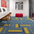 Modern Carpet Tiles Self Adhesive Level Loop Stain Resistant Carpet Tile Blue-Yellow 1 Set for Wallboard (32 Pieces * 1) Asphalt Clearhalo 'Carpet Tiles & Carpet Squares' 'carpet_tiles_carpet_squares' 'Flooring 'Home Improvement' 'home_improvement' 'home_improvement_carpet_tiles_carpet_squares' Walls and Ceiling' 7078384