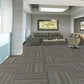 Modern Carpet Tiles Self Adhesive Level Loop Stain Resistant Carpet Tile Gray-Yellow 1 Set for Wallboard (32 Pieces * 1) Vinyl Clearhalo 'Carpet Tiles & Carpet Squares' 'carpet_tiles_carpet_squares' 'Flooring 'Home Improvement' 'home_improvement' 'home_improvement_carpet_tiles_carpet_squares' Walls and Ceiling' 7078401