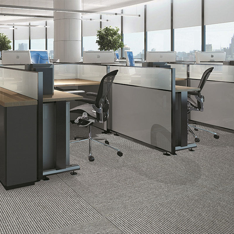 Modern Carpet Tiles Self Adhesive Level Loop Stain Resistant Carpet Tile Cream Gray 1 Set for Wallboard (32 Pieces * 1) Vinyl Clearhalo 'Carpet Tiles & Carpet Squares' 'carpet_tiles_carpet_squares' 'Flooring 'Home Improvement' 'home_improvement' 'home_improvement_carpet_tiles_carpet_squares' Walls and Ceiling' 7078408