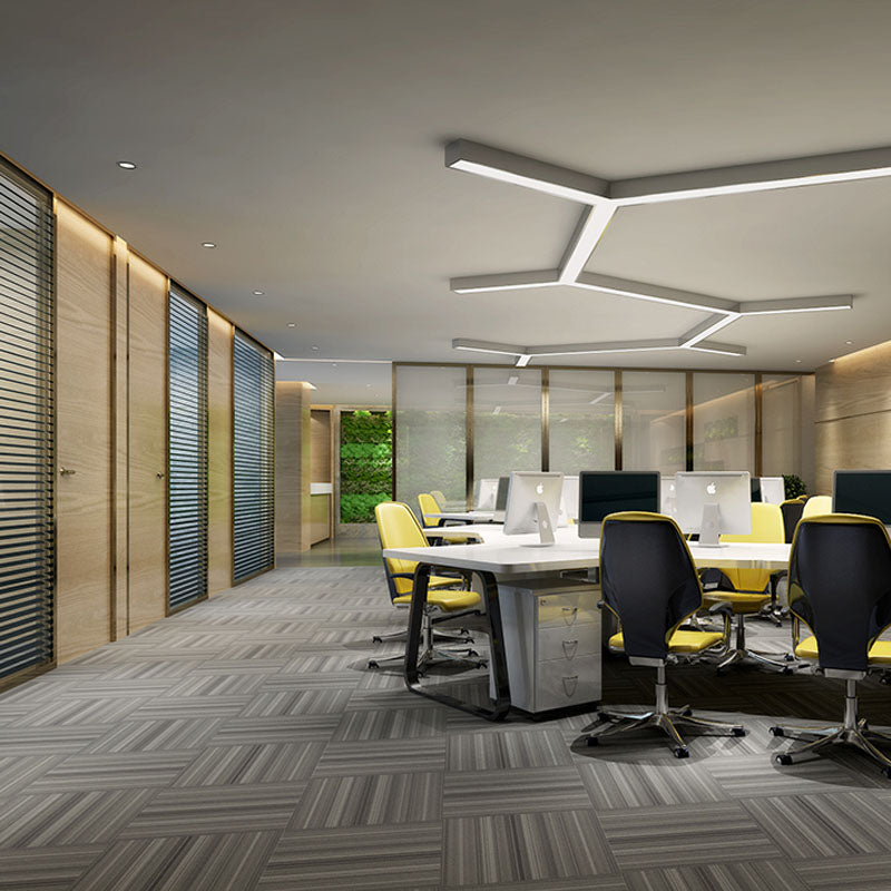 Modern Carpet Tiles Self Adhesive Level Loop Stain Resistant Carpet Tile Matte Gray 1 Set for Wallboard (32 Pieces * 1) Vinyl Clearhalo 'Carpet Tiles & Carpet Squares' 'carpet_tiles_carpet_squares' 'Flooring 'Home Improvement' 'home_improvement' 'home_improvement_carpet_tiles_carpet_squares' Walls and Ceiling' 7078412