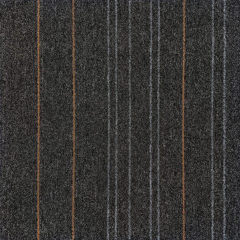 Office Loose Lay Carpet Tiles Dark Color Non-Skid Level Loop Carpet Tile Matte Black Clearhalo 'Carpet Tiles & Carpet Squares' 'carpet_tiles_carpet_squares' 'Flooring 'Home Improvement' 'home_improvement' 'home_improvement_carpet_tiles_carpet_squares' Walls and Ceiling' 7078416