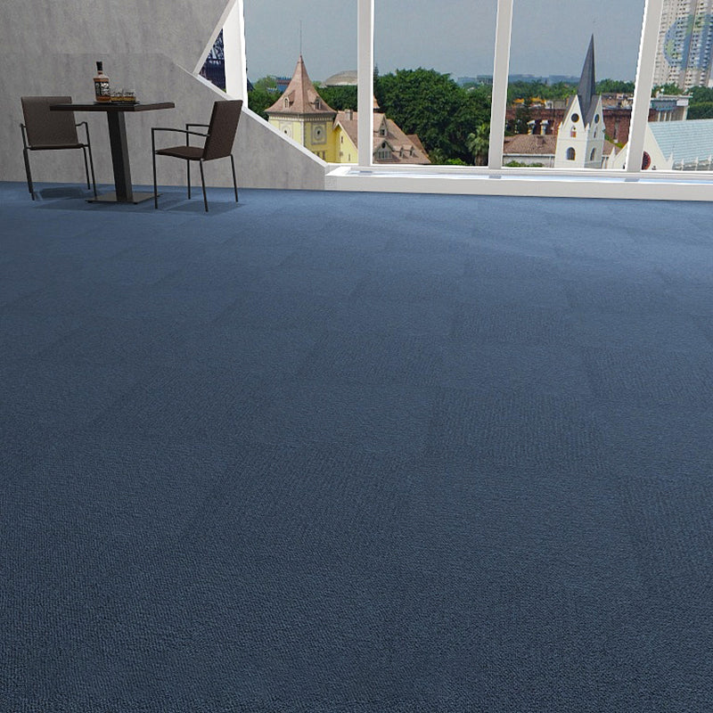 Office Loose Lay Carpet Tiles Dark Color Non-Skid Level Loop Carpet Tile Navy Clearhalo 'Carpet Tiles & Carpet Squares' 'carpet_tiles_carpet_squares' 'Flooring 'Home Improvement' 'home_improvement' 'home_improvement_carpet_tiles_carpet_squares' Walls and Ceiling' 7078429