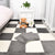 Non-Skid Level Loop Carpet Tile Multi-Color Interlocking Bedroom Carpet Tiles Dark Gray Clearhalo 'Carpet Tiles & Carpet Squares' 'carpet_tiles_carpet_squares' 'Flooring 'Home Improvement' 'home_improvement' 'home_improvement_carpet_tiles_carpet_squares' Walls and Ceiling' 7078451