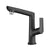 Centerset Lavatory Faucet Glam Style Faucet with Single Lever Handle Black Clearhalo 'Bathroom Remodel & Bathroom Fixtures' 'Bathroom Sink Faucets' 'Bathroom Sinks & Faucet Components' 'bathroom_sink_faucets' 'Home Improvement' 'home_improvement' 'home_improvement_bathroom_sink_faucets' 7078574