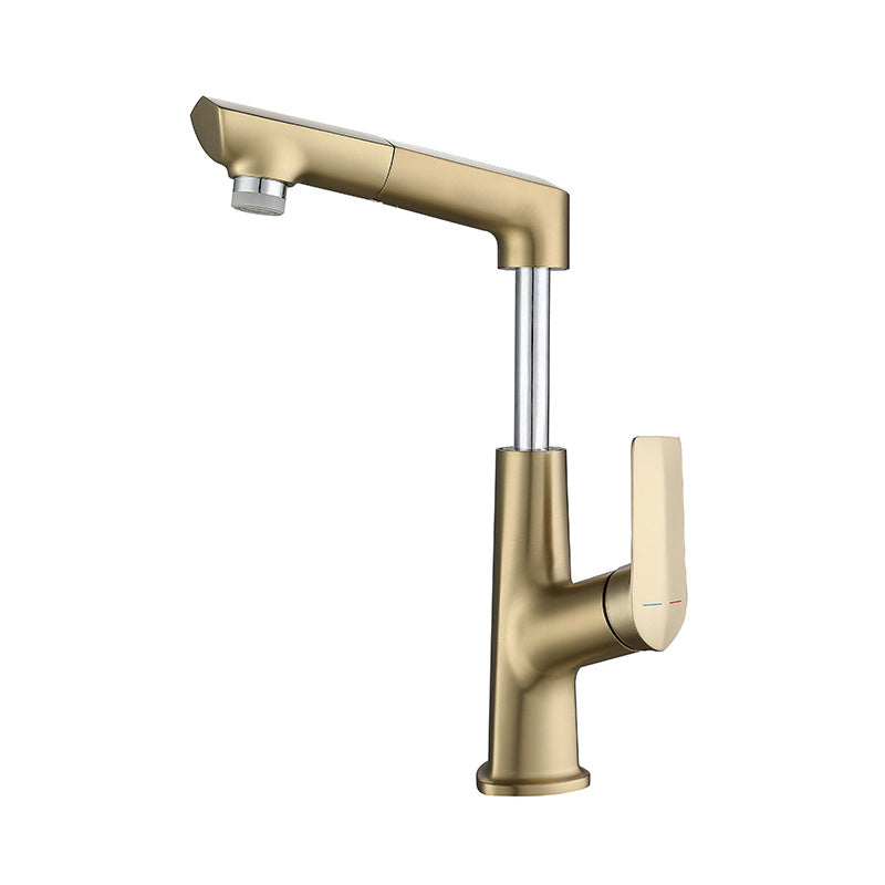 Centerset Lavatory Faucet Glam Style Faucet with Single Lever Handle Clearhalo 'Bathroom Remodel & Bathroom Fixtures' 'Bathroom Sink Faucets' 'Bathroom Sinks & Faucet Components' 'bathroom_sink_faucets' 'Home Improvement' 'home_improvement' 'home_improvement_bathroom_sink_faucets' 7078581