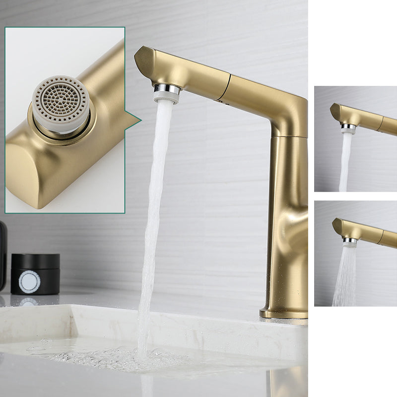 Centerset Lavatory Faucet Glam Style Faucet with Single Lever Handle Clearhalo 'Bathroom Remodel & Bathroom Fixtures' 'Bathroom Sink Faucets' 'Bathroom Sinks & Faucet Components' 'bathroom_sink_faucets' 'Home Improvement' 'home_improvement' 'home_improvement_bathroom_sink_faucets' 7078582