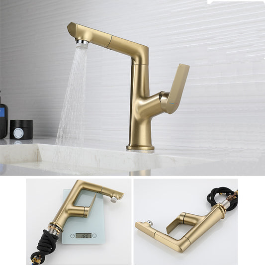 Centerset Lavatory Faucet Glam Style Faucet with Single Lever Handle Clearhalo 'Bathroom Remodel & Bathroom Fixtures' 'Bathroom Sink Faucets' 'Bathroom Sinks & Faucet Components' 'bathroom_sink_faucets' 'Home Improvement' 'home_improvement' 'home_improvement_bathroom_sink_faucets' 7078585