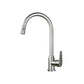 Stainless Steel Kitchen Faucet High Arch Standard Kitchen Faucet with No Sensor Dual Mode Big Curved Faucet Hot Cold Water Dispensers Clearhalo 'Home Improvement' 'home_improvement' 'home_improvement_kitchen_faucets' 'Kitchen Faucets' 'Kitchen Remodel & Kitchen Fixtures' 'Kitchen Sinks & Faucet Components' 'kitchen_faucets' 7078671