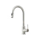 High Arch Kitchen Faucet Stainless Steel Kitchen Faucet with No Sensor Silver Round Pull Out Faucet Clearhalo 'Home Improvement' 'home_improvement' 'home_improvement_kitchen_faucets' 'Kitchen Faucets' 'Kitchen Remodel & Kitchen Fixtures' 'Kitchen Sinks & Faucet Components' 'kitchen_faucets' 7078684