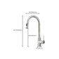 High Arch Kitchen Faucet Stainless Steel Kitchen Faucet with No Sensor Clearhalo 'Home Improvement' 'home_improvement' 'home_improvement_kitchen_faucets' 'Kitchen Faucets' 'Kitchen Remodel & Kitchen Fixtures' 'Kitchen Sinks & Faucet Components' 'kitchen_faucets' 7078698