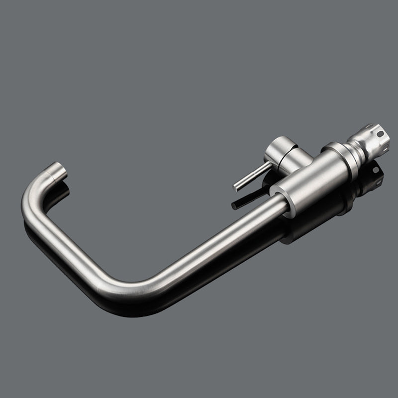 Metal Kitchen Faucet High Arch 1 Hole Kitchen Faucet with No Sensor Clearhalo 'Home Improvement' 'home_improvement' 'home_improvement_kitchen_faucets' 'Kitchen Faucets' 'Kitchen Remodel & Kitchen Fixtures' 'Kitchen Sinks & Faucet Components' 'kitchen_faucets' 7078717