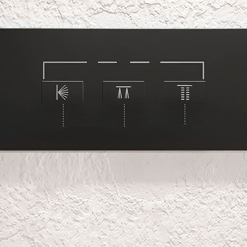 Modern Shower System Brass Slide Bar Included Adjustable Shower Head Shower Combo Clearhalo 'Bathroom Remodel & Bathroom Fixtures' 'Home Improvement' 'home_improvement' 'home_improvement_shower_faucets' 'Shower Faucets & Systems' 'shower_faucets' 'Showers & Bathtubs Plumbing' 'Showers & Bathtubs' 7078766