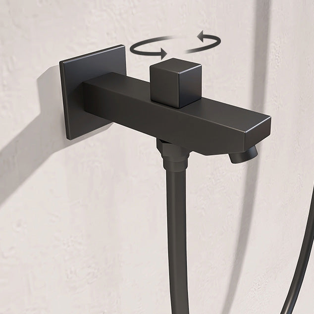 Modern Shower System Brass Slide Bar Included Adjustable Shower Head Shower Combo Clearhalo 'Bathroom Remodel & Bathroom Fixtures' 'Home Improvement' 'home_improvement' 'home_improvement_shower_faucets' 'Shower Faucets & Systems' 'shower_faucets' 'Showers & Bathtubs Plumbing' 'Showers & Bathtubs' 7078776