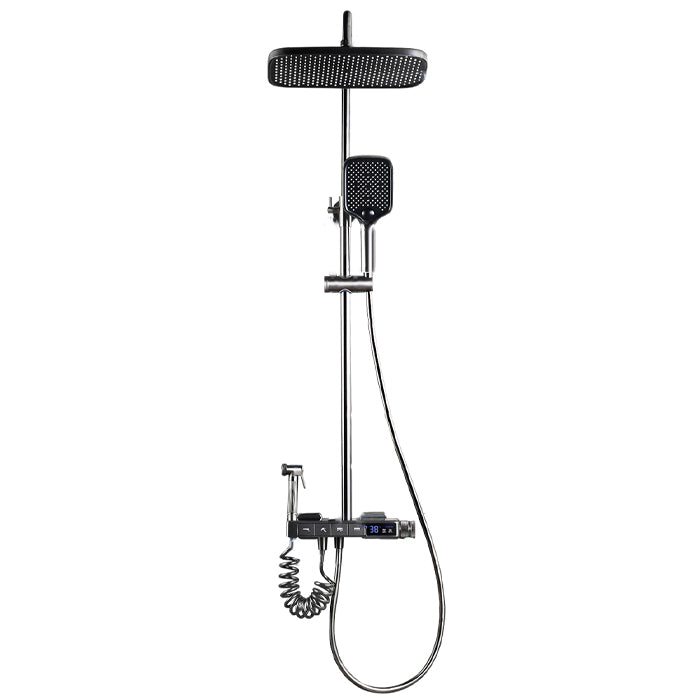 Shower Trim Square Massage Jet Handheld Shower Head Shower System Clearhalo 'Bathroom Remodel & Bathroom Fixtures' 'Home Improvement' 'home_improvement' 'home_improvement_shower_faucets' 'Shower Faucets & Systems' 'shower_faucets' 'Showers & Bathtubs Plumbing' 'Showers & Bathtubs' 7078873
