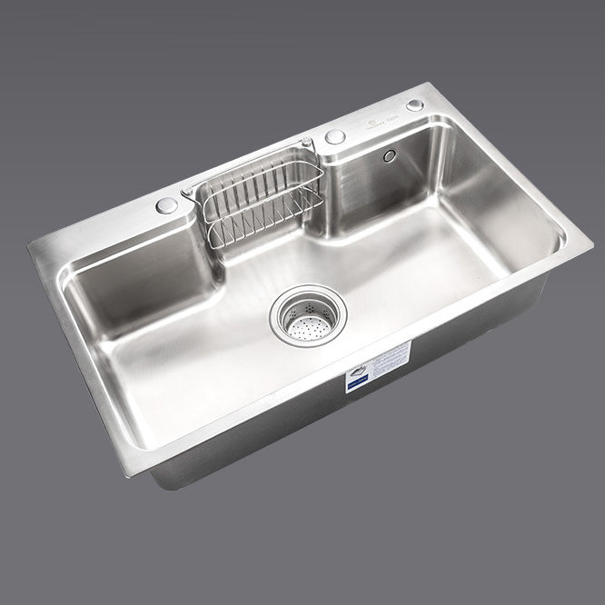 Stainless Steel Kitchen Sink Single Bowl Kitchen Sink(Not Included Faucet) Clearhalo 'Home Improvement' 'home_improvement' 'home_improvement_kitchen_sinks' 'Kitchen Remodel & Kitchen Fixtures' 'Kitchen Sinks & Faucet Components' 'Kitchen Sinks' 'kitchen_sinks' 7079231