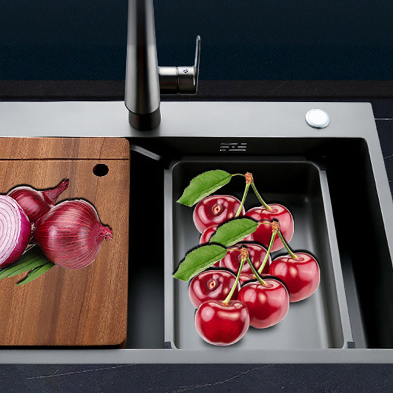 Drop-In Kitchen Sink Stainless Steel Kitchen Sink with Faucet Included Clearhalo 'Home Improvement' 'home_improvement' 'home_improvement_kitchen_sinks' 'Kitchen Remodel & Kitchen Fixtures' 'Kitchen Sinks & Faucet Components' 'Kitchen Sinks' 'kitchen_sinks' 7079251